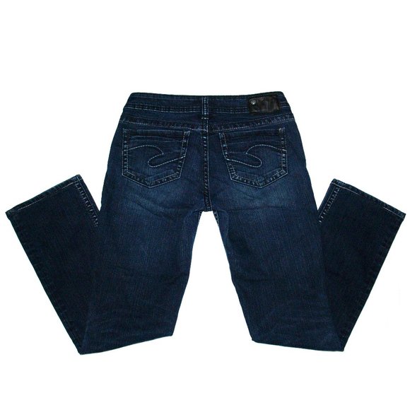 Silver Jeans - AIKO BABY BOOT Women's Blue Denim SAF457 - 28X28 - Picture 10 of 16